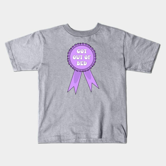 Got Out of Bed Award Kids T-Shirt by Gold Star Creative